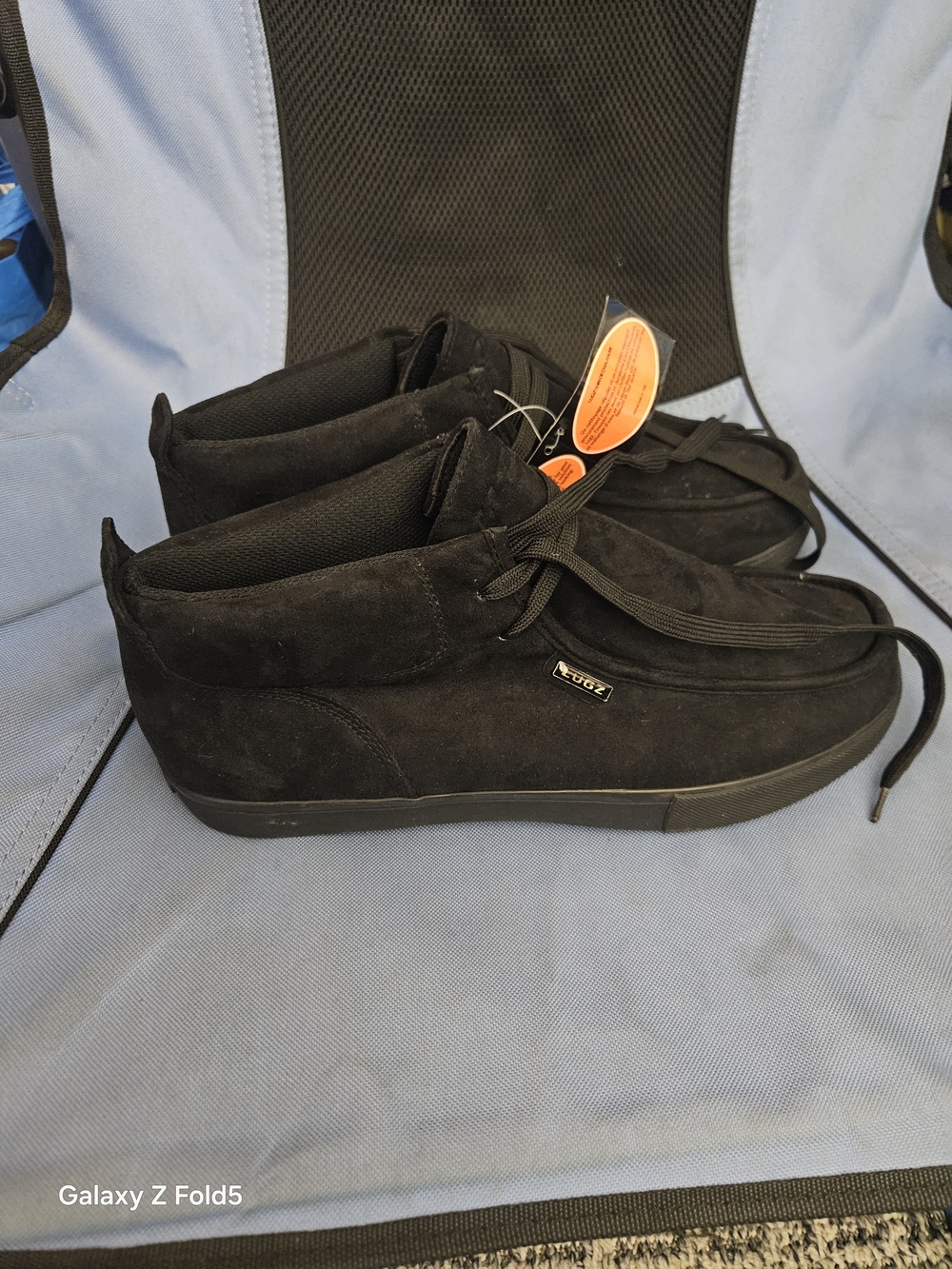 Lugz Men's Black Suede Mid-Top Casual Boots